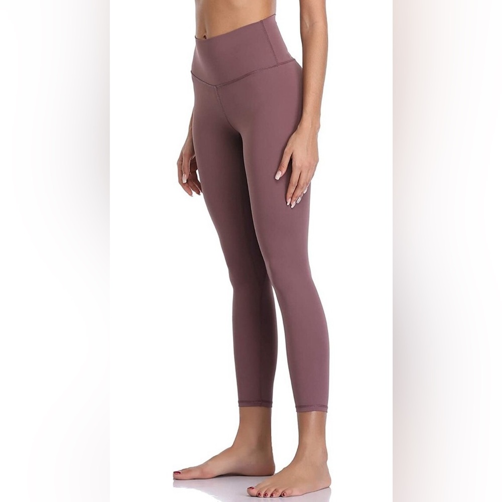 Women's High-Waisted Leggings - Mauve